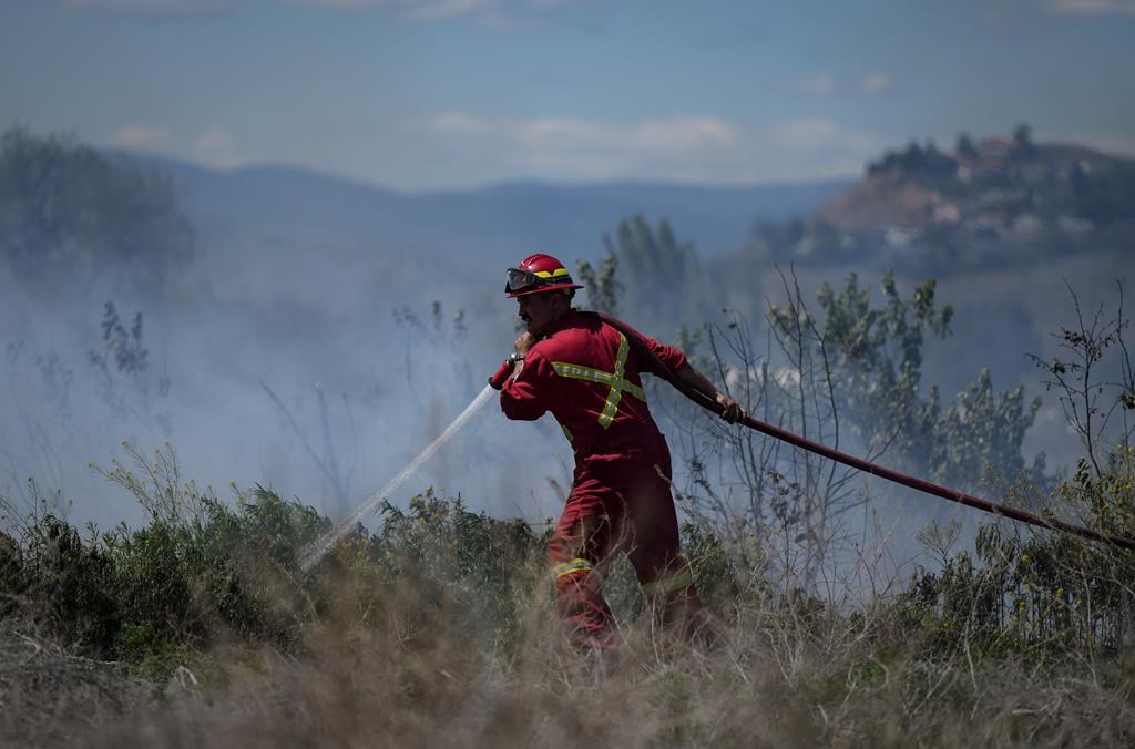 Firefighters use different fighting techniques to fight fires